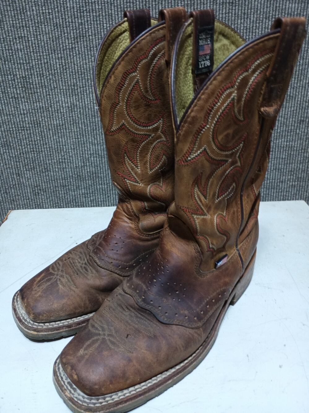 Double-H Jase western work boots 3560 Union Made UFCW 1776 Boots Size 7.5